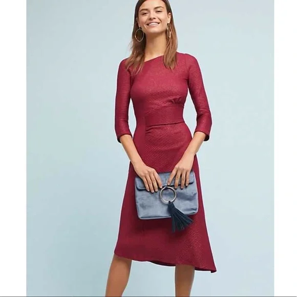 anthro red dress Anthro Pink Maxi Dress